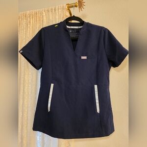 FIGS Navy Scrub Top Size S Limited Edition